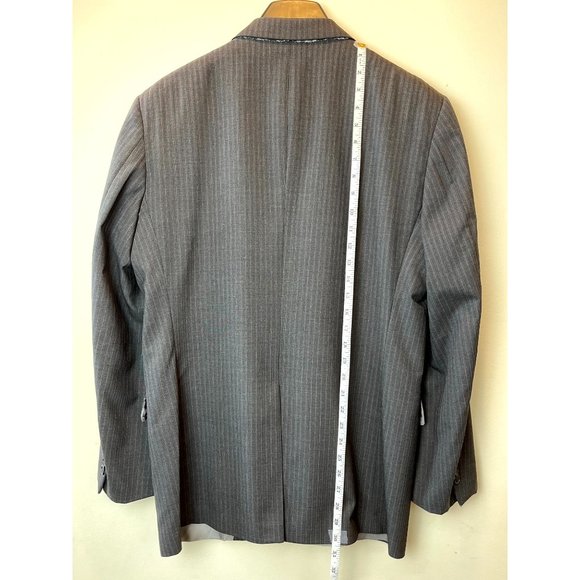 Brooks Brothers 1818 Madison Mens Wool Blazer Jacket Coat Gray 39R/W33 - Picture 3 of 10